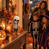 Statuette Halloween – Figurine Squelette à Capuche