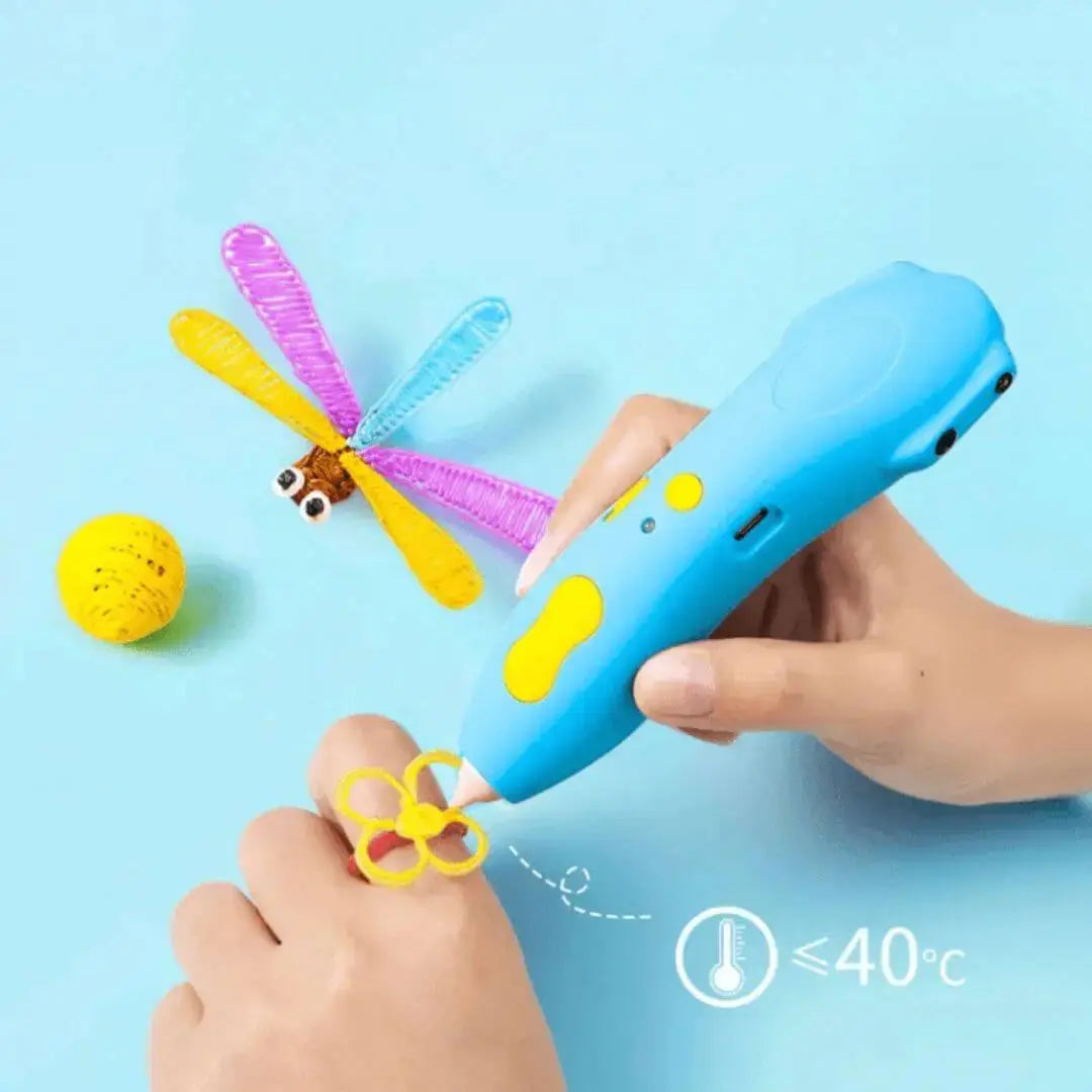 Stylo 3D Enfant dès 6 ans – Sécurisé Basse Température