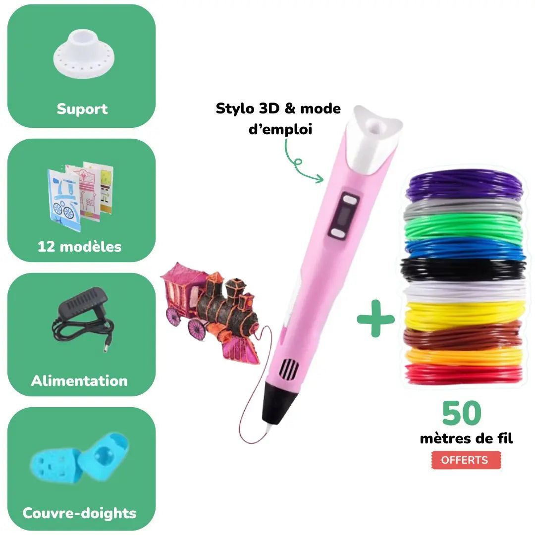 Stylo 3D Inspire - Créez en 3D dès 10 ans