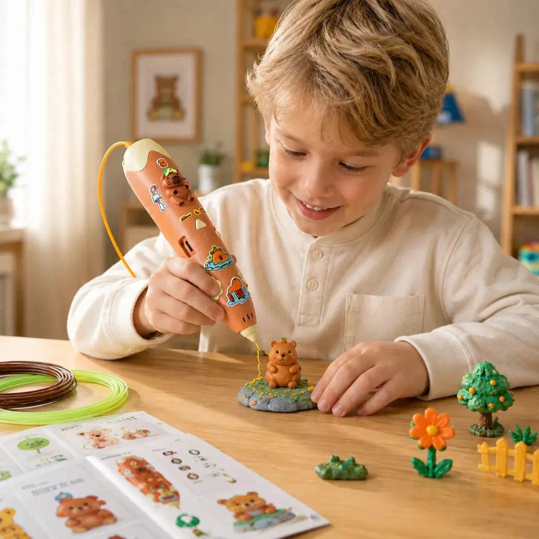 Stylo Impression 3D Enfant dès 8 ans – Kawaii Panda & Capybara