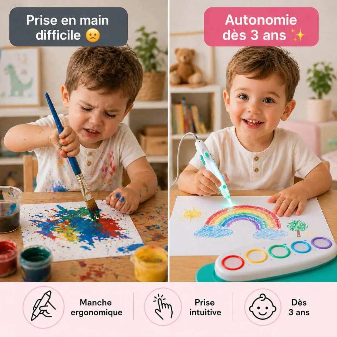 Stylo Magique Lumineux Enfant – Dessin Interactif