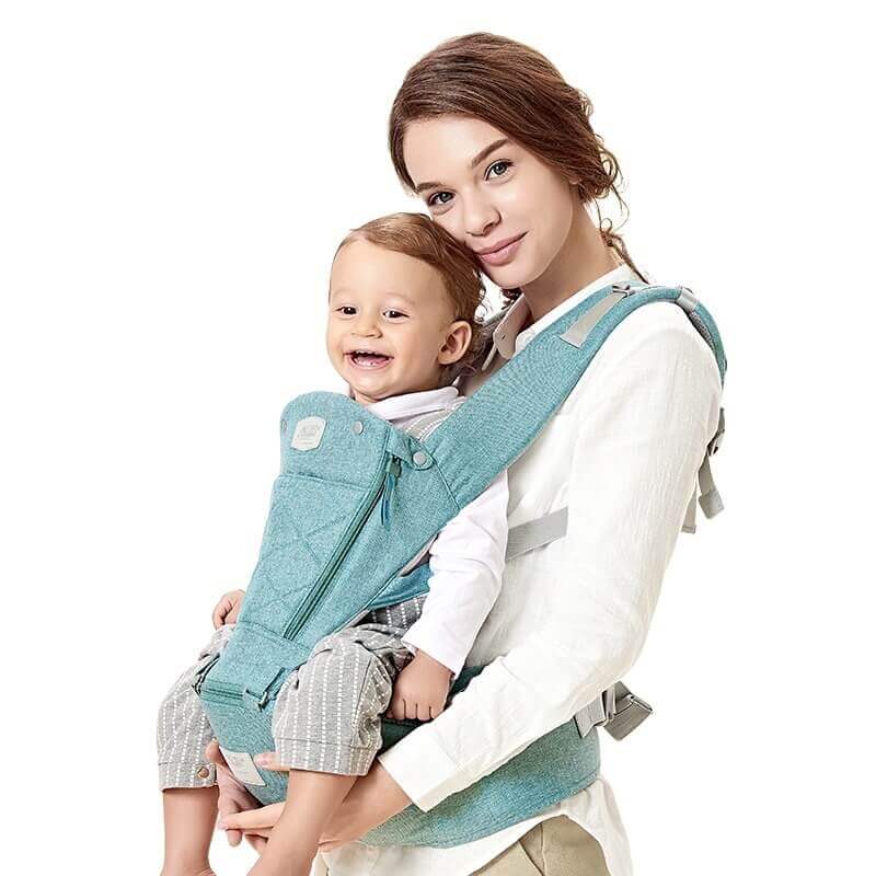 Porte-bébé Ergonomique SwiftWear Facile à Enfiler (Système de Port Rapide en 3 Étapes)