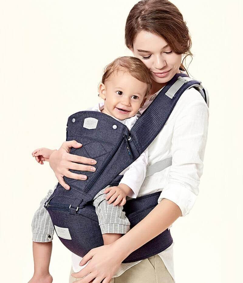 Porte-bébé Ergonomique SwiftWear Facile à Enfiler (Système de Port Rapide en 3 Étapes)