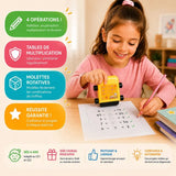 Table de Multiplication CE1 – Tampon Rotatif 4 Opérations – Dès 6 Ans