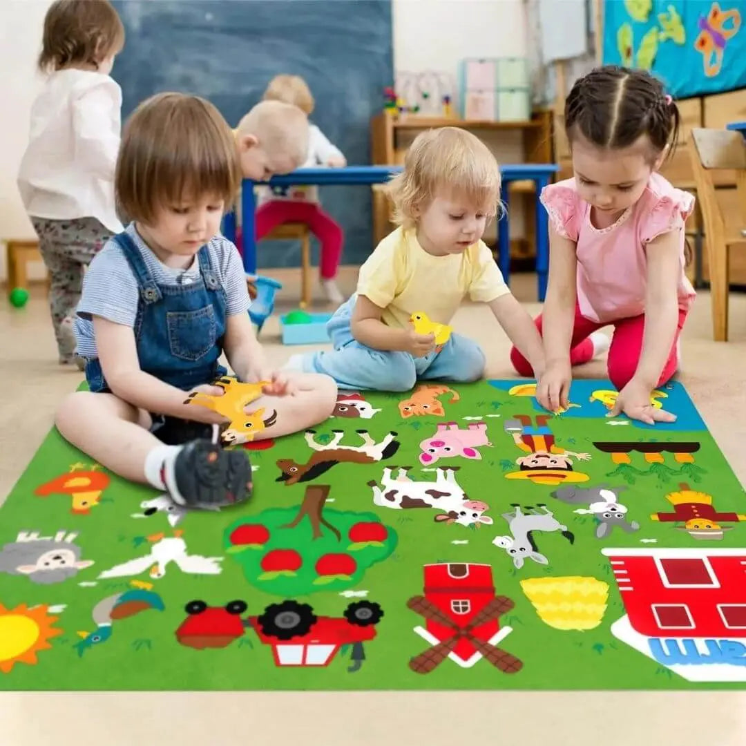 Tableau en Feutre Montessori Ferme – StoryFelt