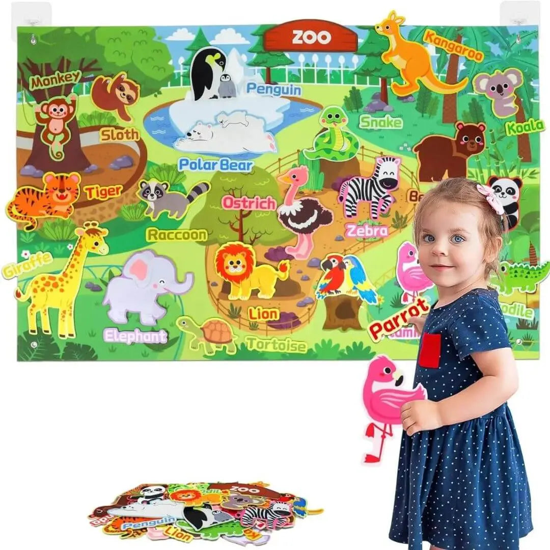 Tableau en Feutre Montessori Ferme – StoryFelt