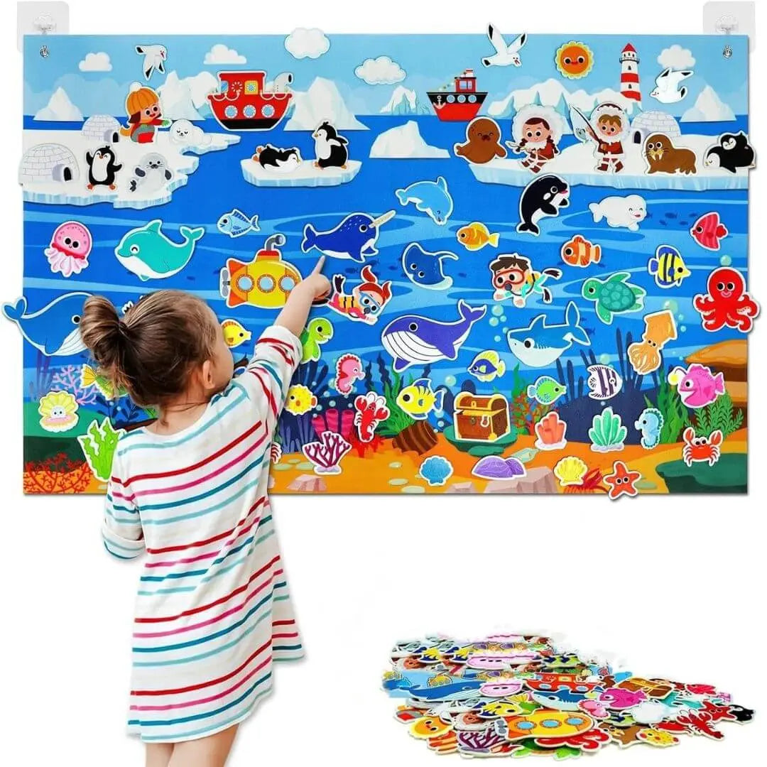 Tableau en Feutre Montessori Ferme – StoryFelt