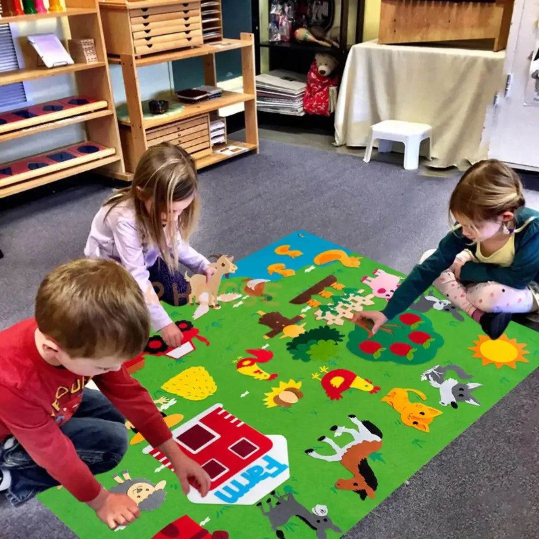 Tableau en Feutre Montessori Ferme – StoryFelt