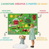 Tableau en Feutre Montessori Ferme – StoryFelt