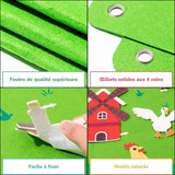 Tableau en Feutre Montessori Ferme – StoryFelt