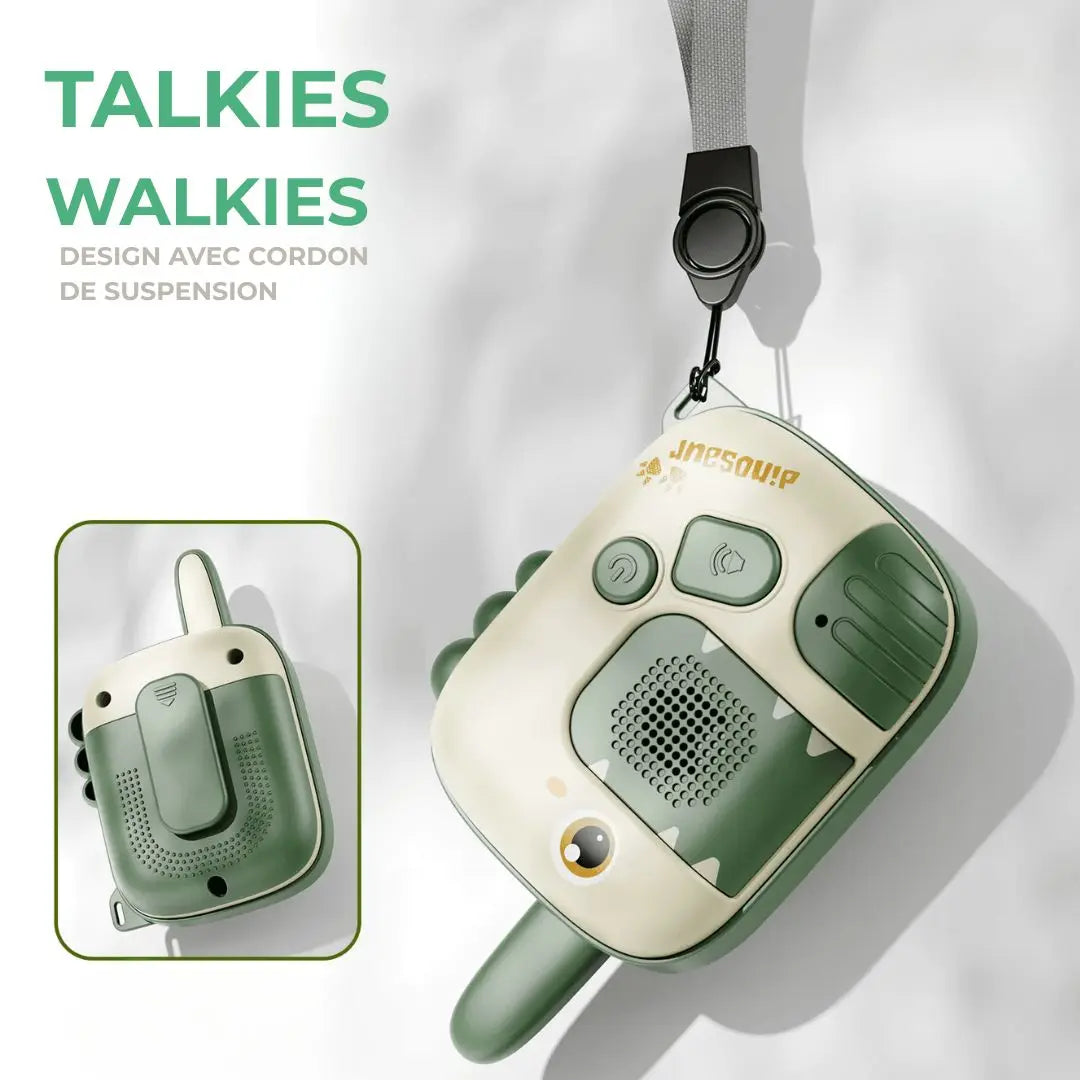 Talkie Walkie Enfant Dinosaure avec Portée 1000m - DinoWave