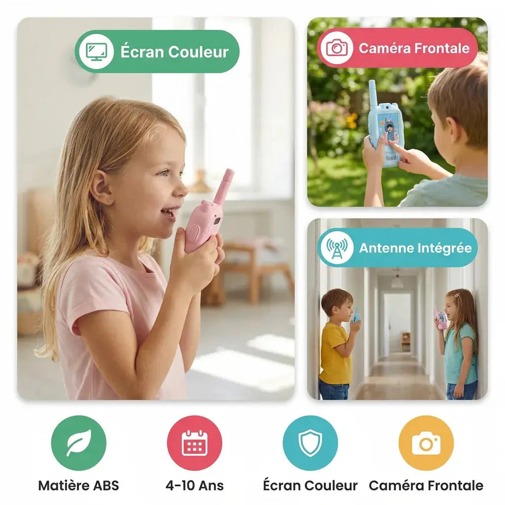 Talkie-Walkie Enfant Vidéo – Caméra & Écran