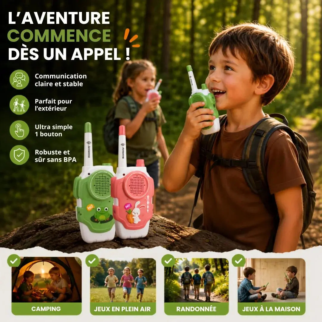 Kids' Walkie-Talkie – Long-Range Communication – Adventure