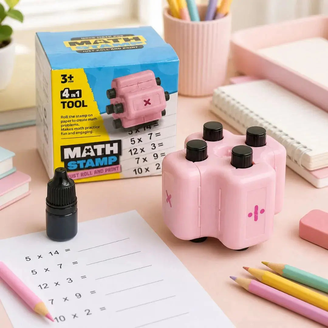 Tampon de Calcul Mental Enfant 4-en-1 – Dès 5 Ans