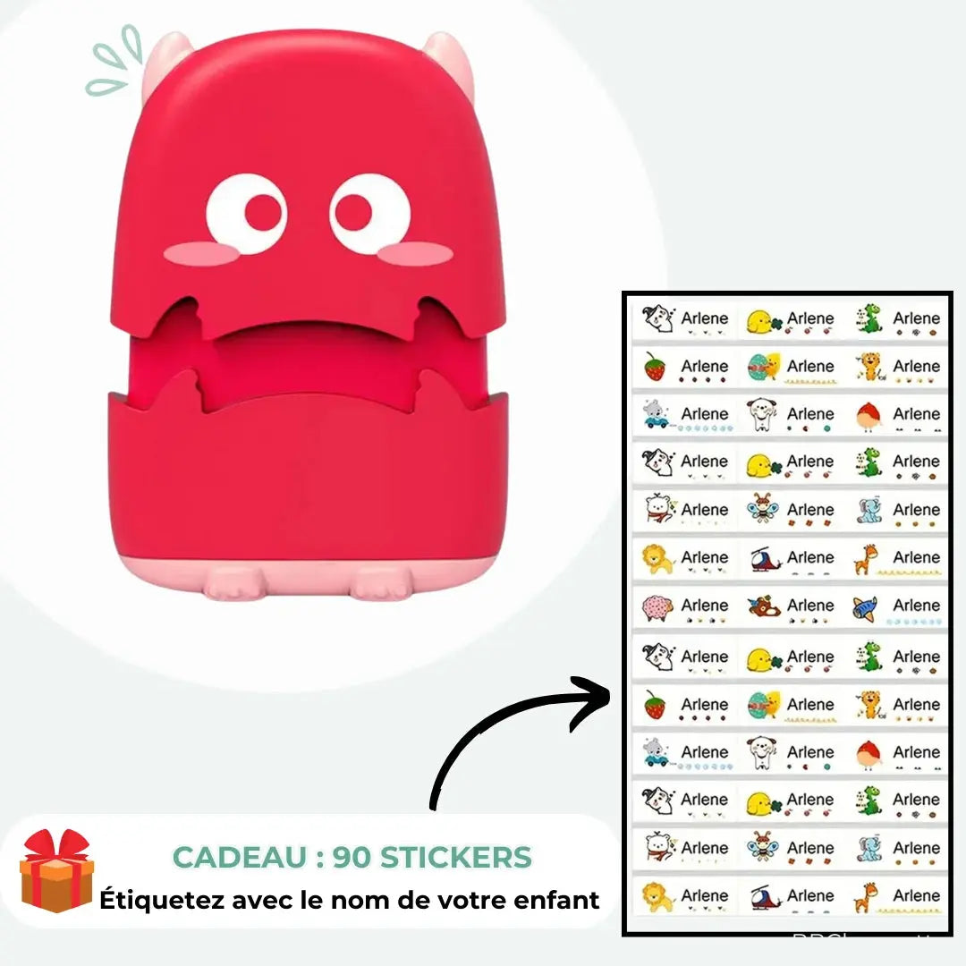 Tampon personnalisé monstre - Taggy