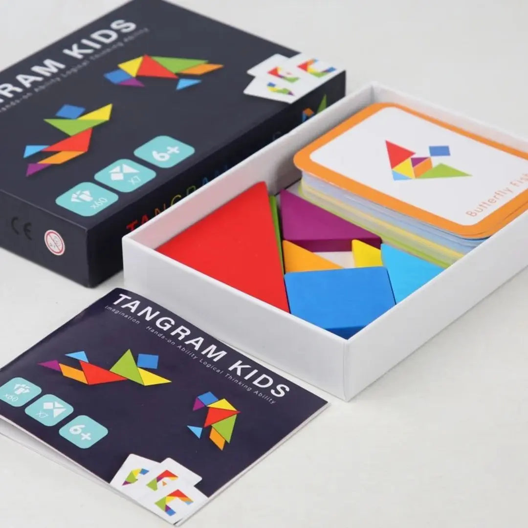 Tangram Montessori En Bois - Tangram Kids