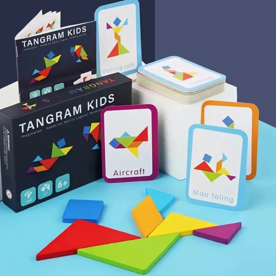 Tangram Montessori En Bois - Tangram Kids