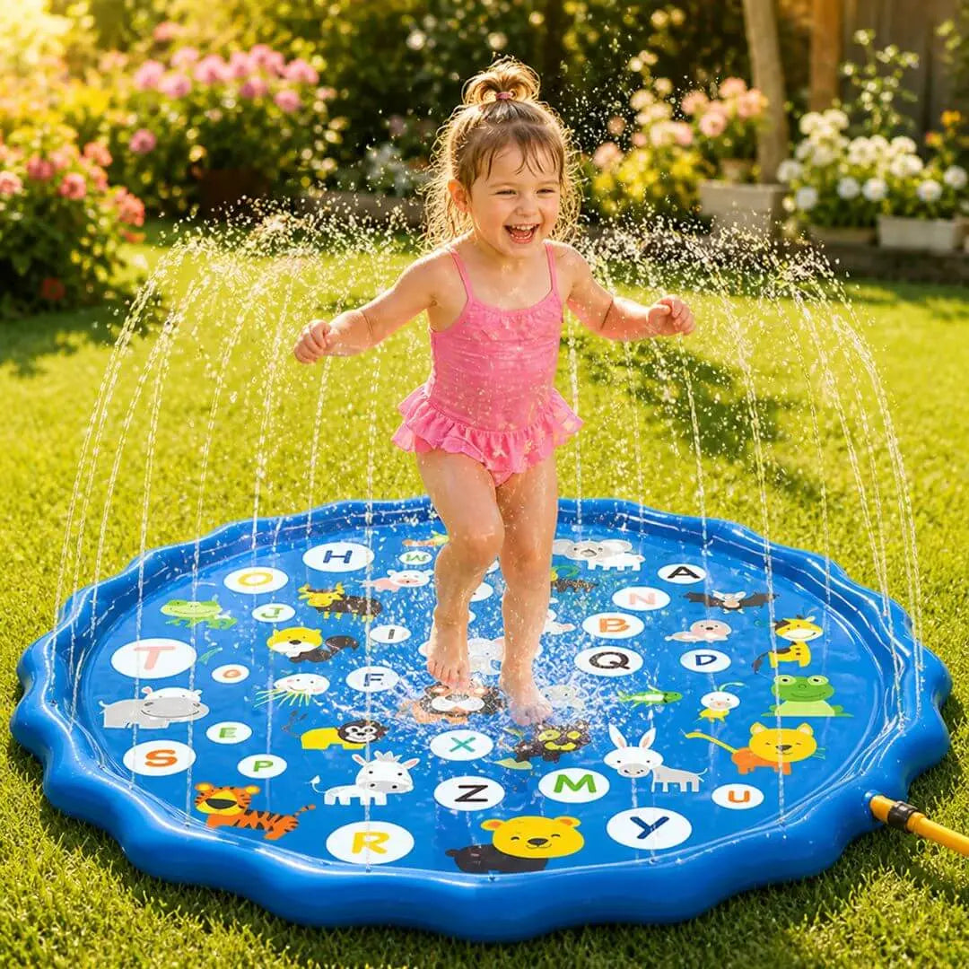 Tapis d'eau avec Sprinkler – Splash Pad Enfant | Dès 3 ans