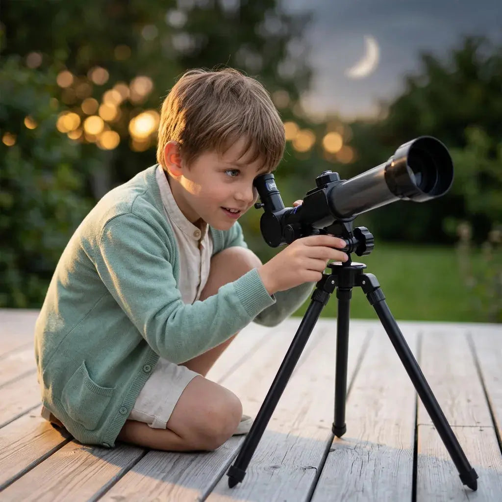 Télescope Enfant – Réfracteur Astronomique Multi-Grossissements Trépied 360°