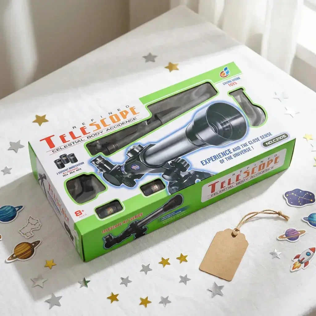 Télescope Enfant – Réfracteur Astronomique Multi-Grossissements Trépied 360°