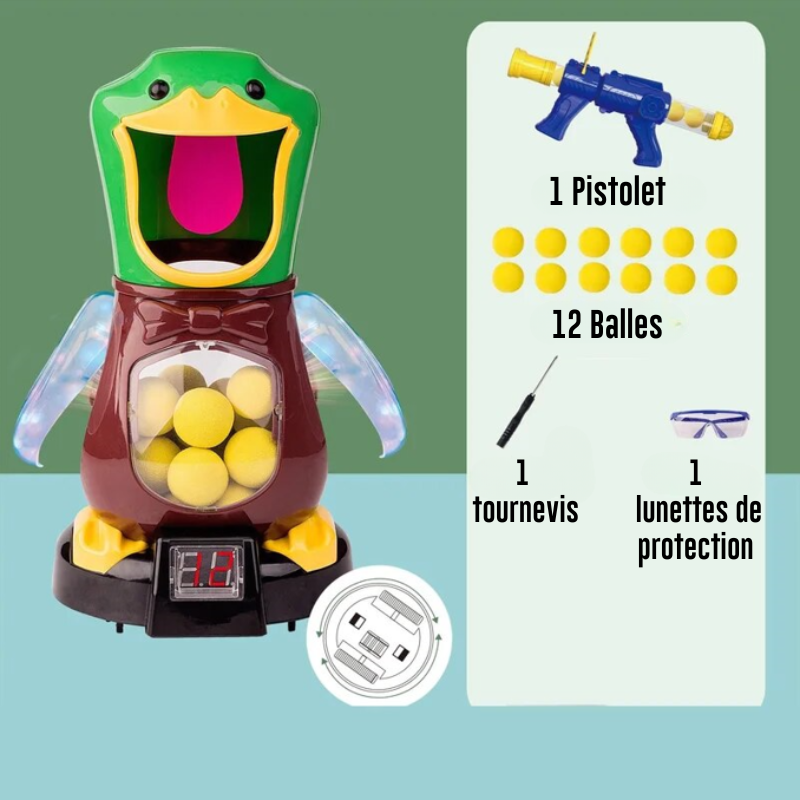 CanardFou- Jeu de Tire aux canard avec Balles en mousse