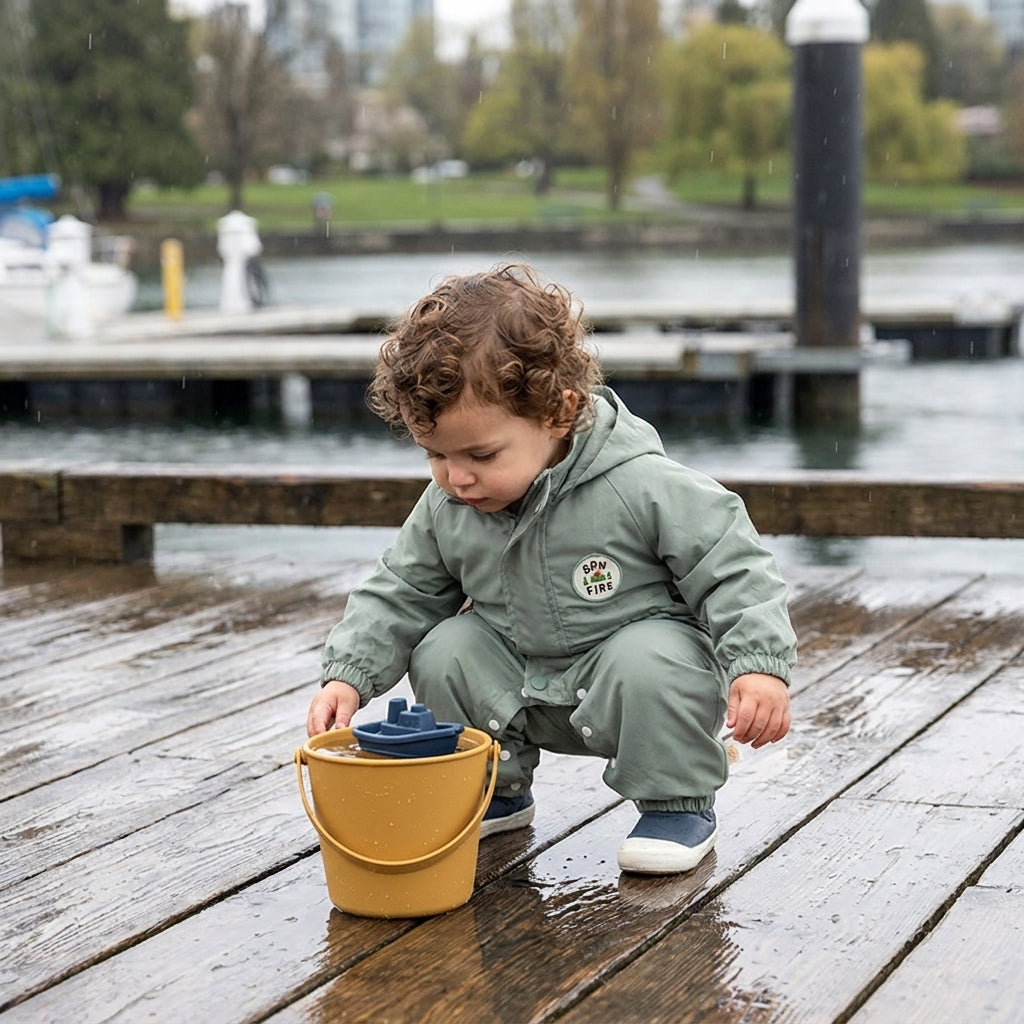 Combinaison de pluie bébé à capuche - Edgar