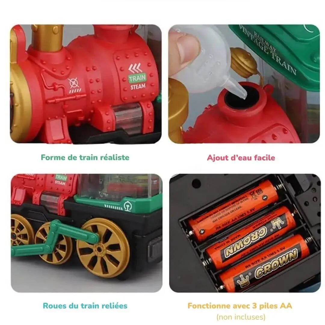 Train Électrique Enfant à Vapeur – SteamExpress