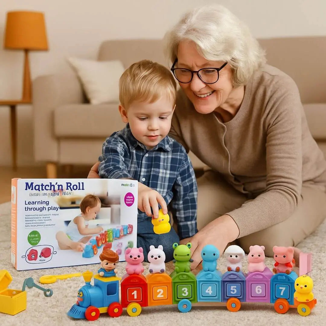 Train Jeu Montessori 2 ans : Match’n Roll