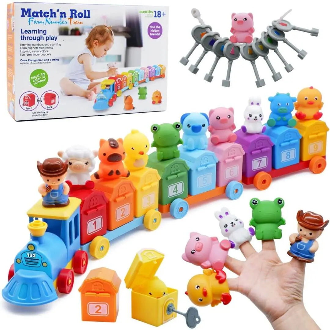 Train Jeu Montessori 2 ans : Match’n Roll