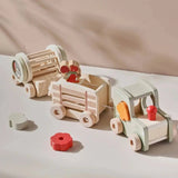 Train en Bois Animalier Montessori - Wooden Train Toy