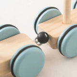 Train en Bois Montessori Animaux et Arc-en-Ciel – ColorTrain