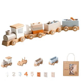 Train en Bois Montessori – NumberTrain
