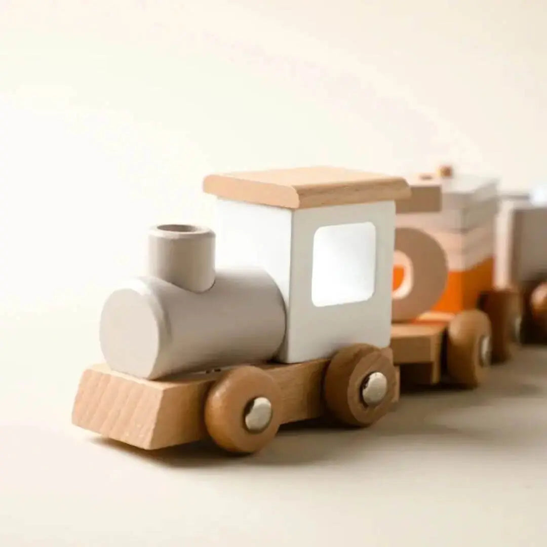 Train en Bois Montessori – NumberTrain