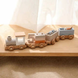 Train en Bois Montessori – NumberTrain