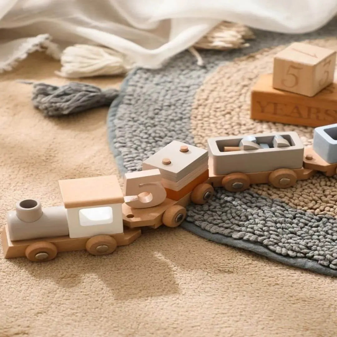 Train en Bois Montessori – NumberTrain