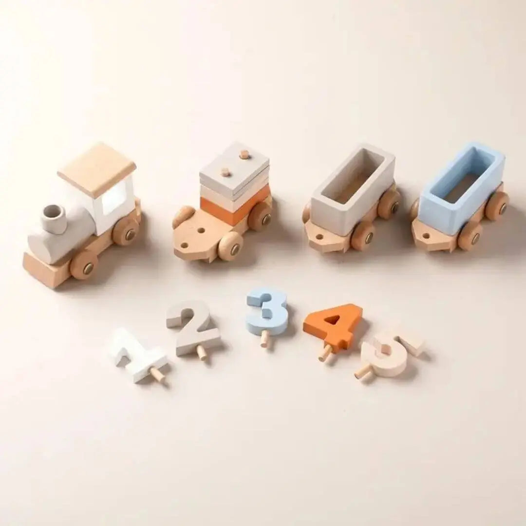 Train en Bois Montessori – NumberTrain