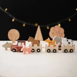 Train en Bois avec Animaux à Trier – FarmTrain