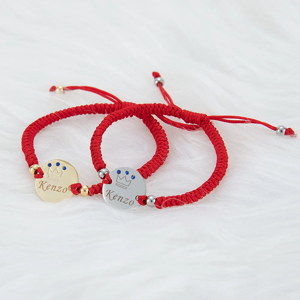 Bracelet bébé personnalisé au prénom, doré ou argenté – Cadeau de naissance