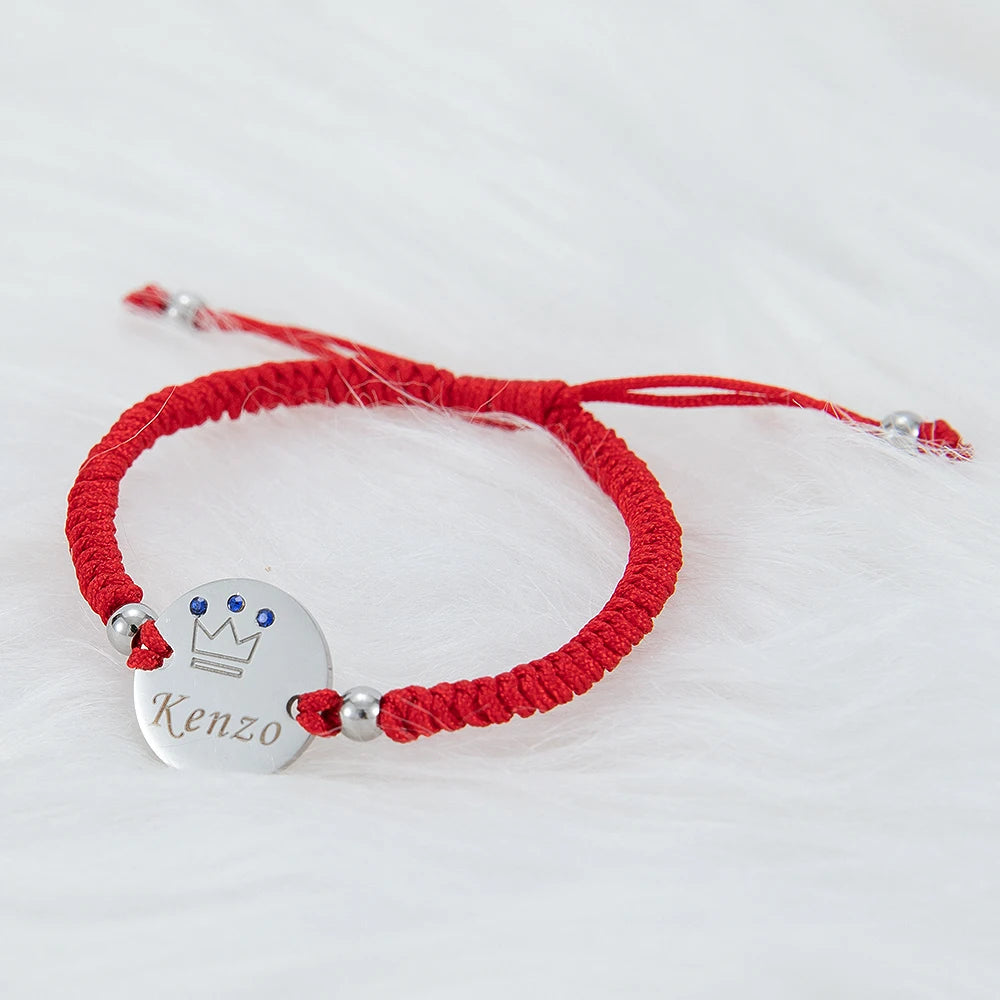 Bracelet bébé personnalisé au prénom, doré ou argenté – Cadeau de naissance
