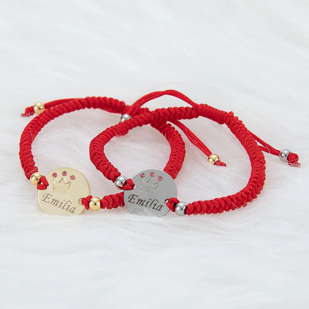 Bracelet bébé personnalisé au prénom, doré ou argenté – Cadeau de naissance