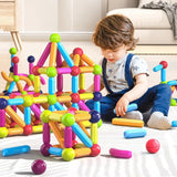 Jeu de bloc contruction magnétique Montessori - Magnetoy