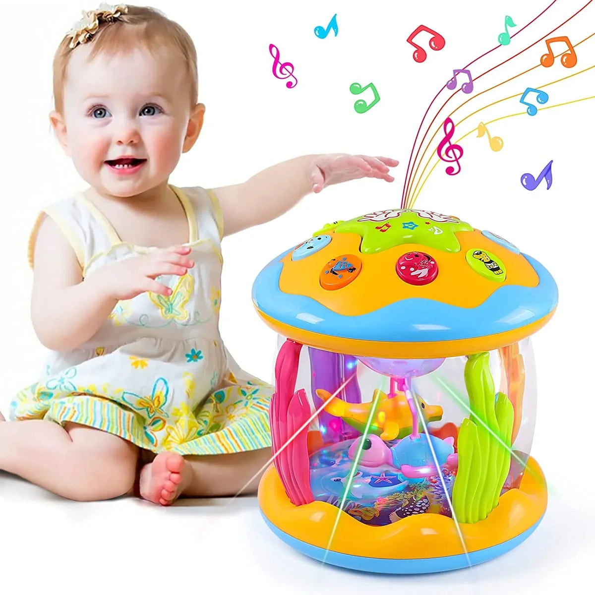 Veilleuse Musicale Bébé Projection Aquatique