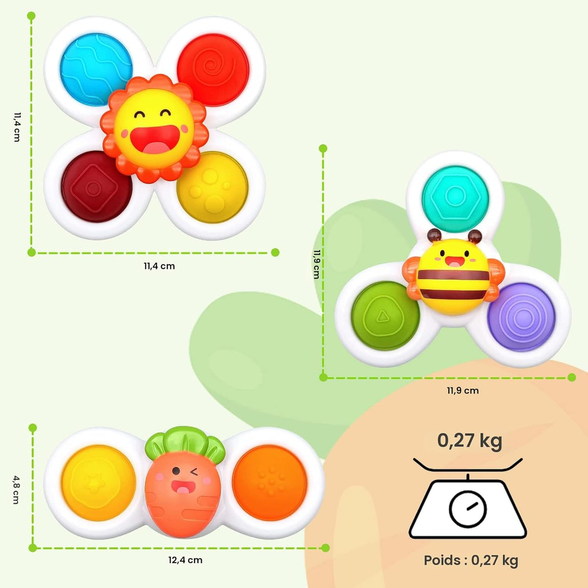 Ventouse Spinner pour Bébé