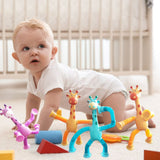 Lot de 4 Girafes à Ventouse Télescopique