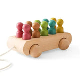 Voiture en Bois Montessori Figurines  – MiniPeople