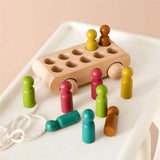 Voiture en Bois Montessori Figurines  – MiniPeople