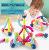 Jeu de bloc contruction magnétique Montessori - Magnetoy