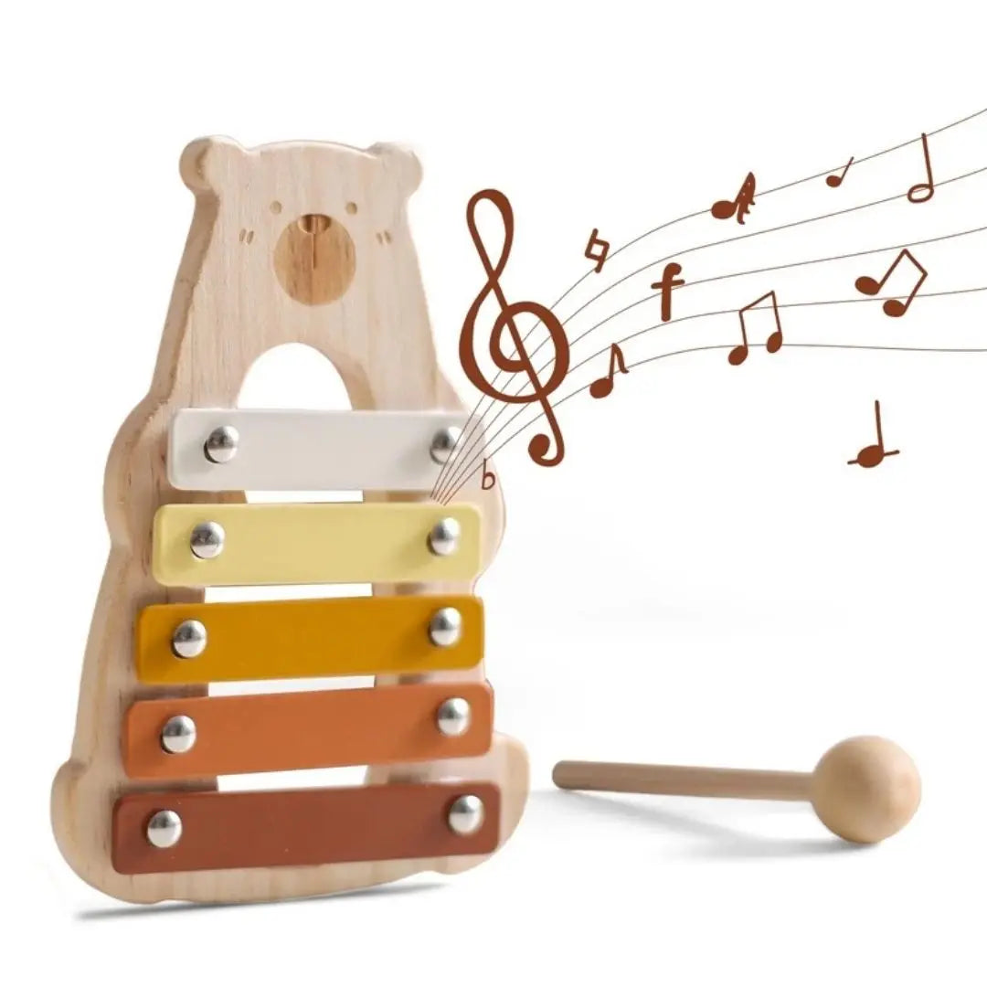 Xylophone en bois 5 notes pour bébé - HappyBear