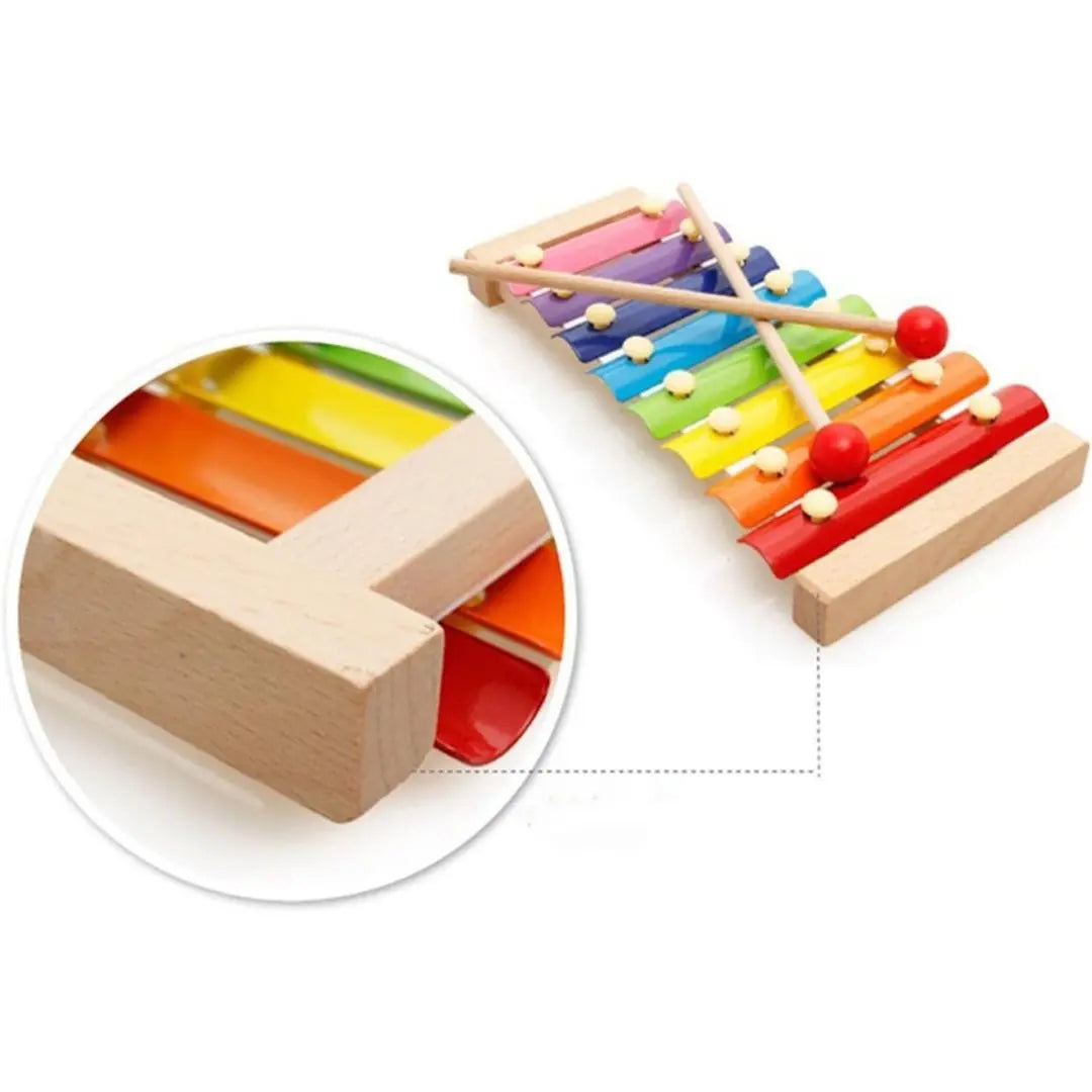 Xylophone en bois coloré 8 notes - Xyloparc