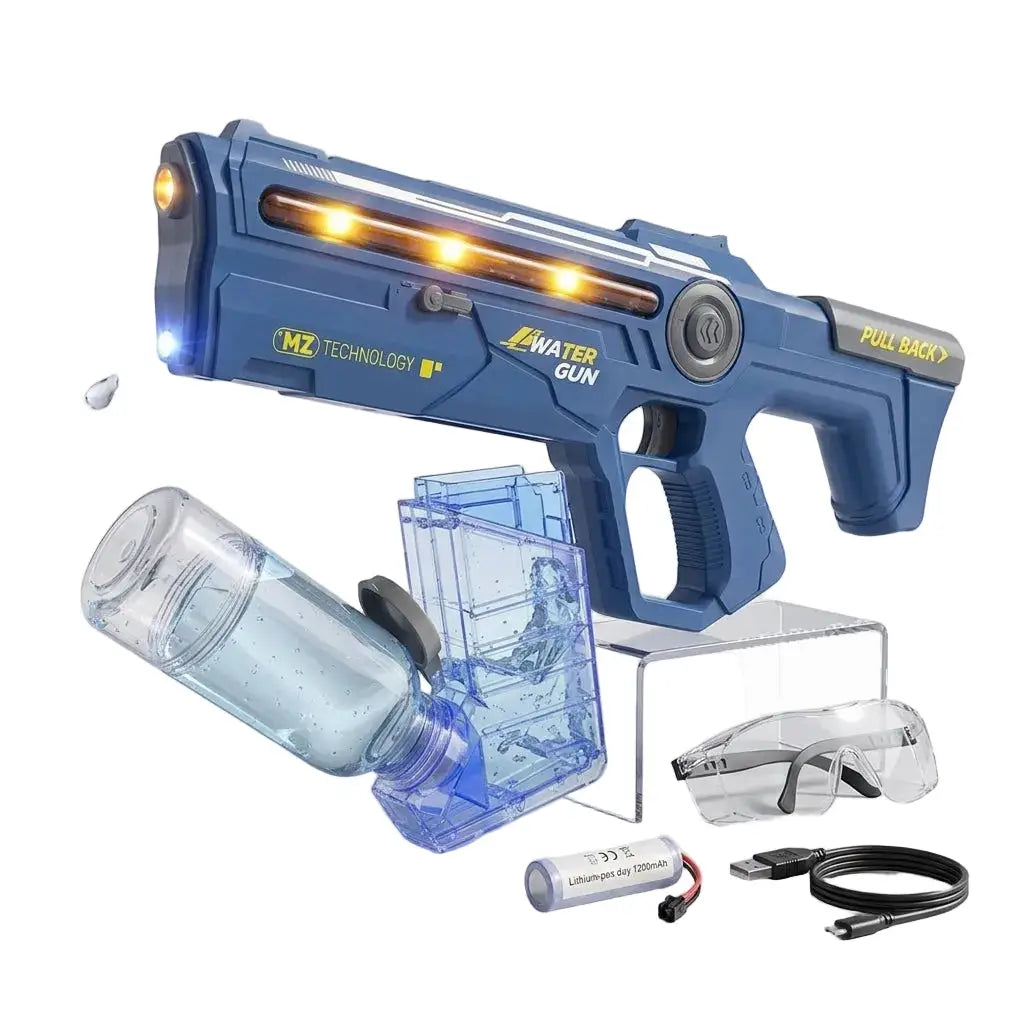 Pistolet à eau électrique rechargeable avec lumières